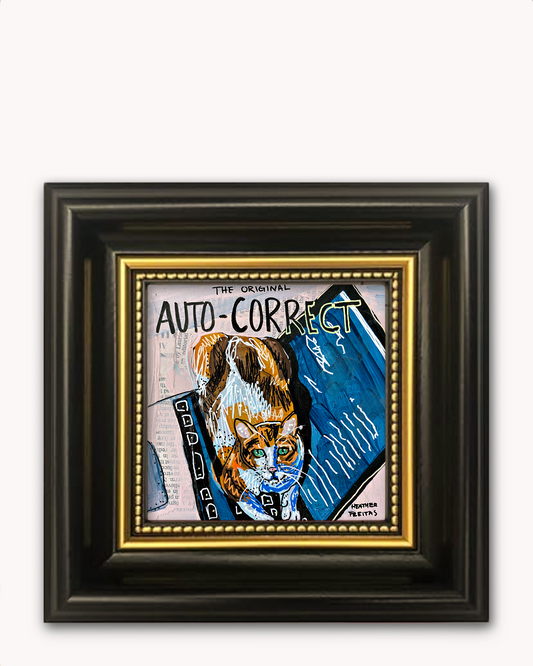 Auto Correct Framed Magnet ( Medium )