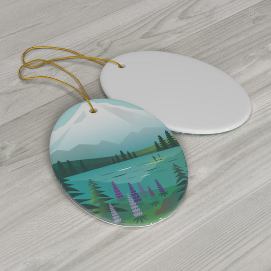 Mount Hood Ceramic Ornament