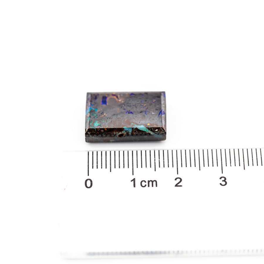 Natural Australian Boulder Opal Loose Gemstone 15.56ct Purple& Green& Blue