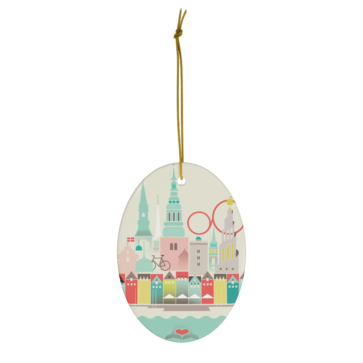 Copenhagan Ceramic Ornament