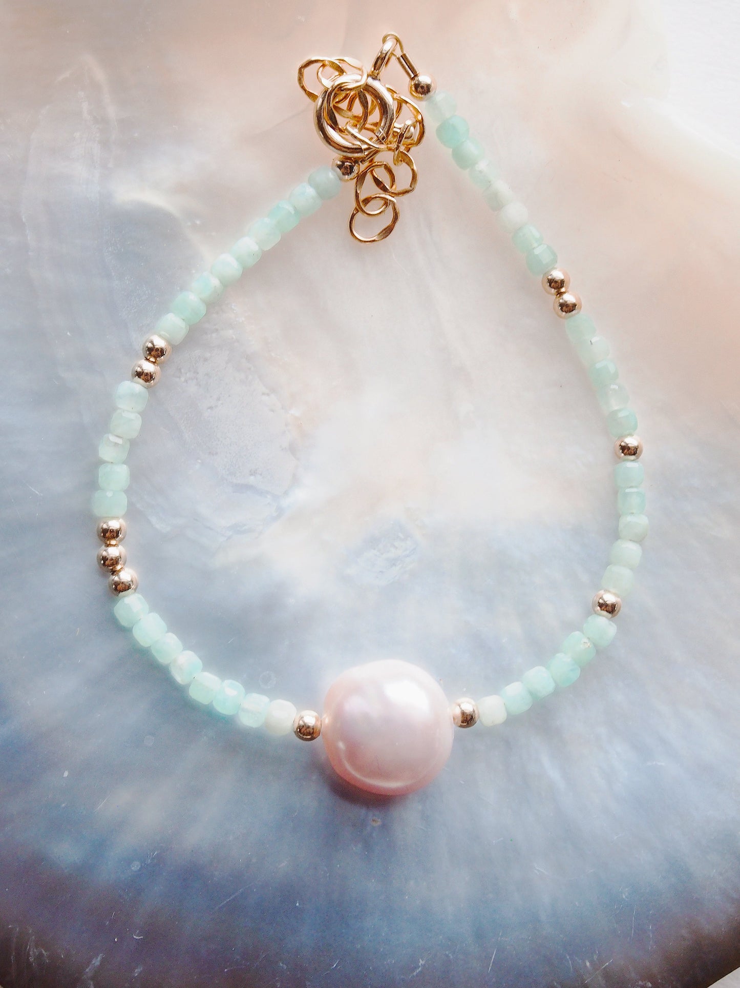 Pink Pearl and Gemstone Bracelet - Akala
