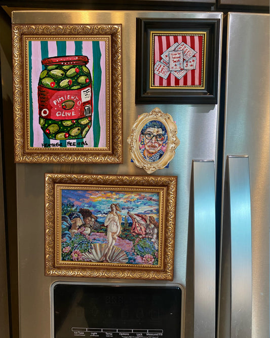 RBG Butterfly Framed Magnet ( Small )