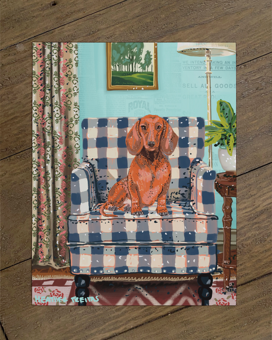 Dachshund - Build Your Own Pet Portrait Print