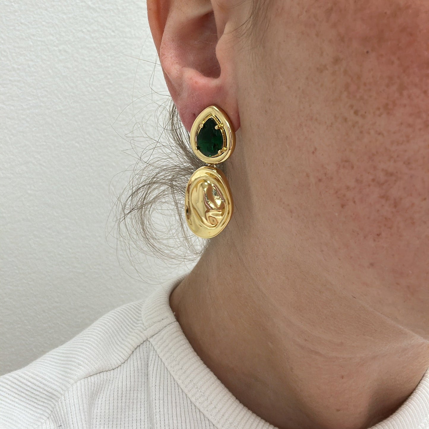 Virginia Emerald Drop Earring
