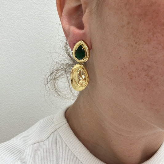 Virginia Emerald Drop Earring