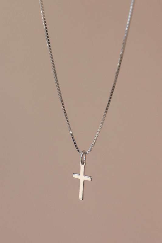 SILVER CROSS CHARM