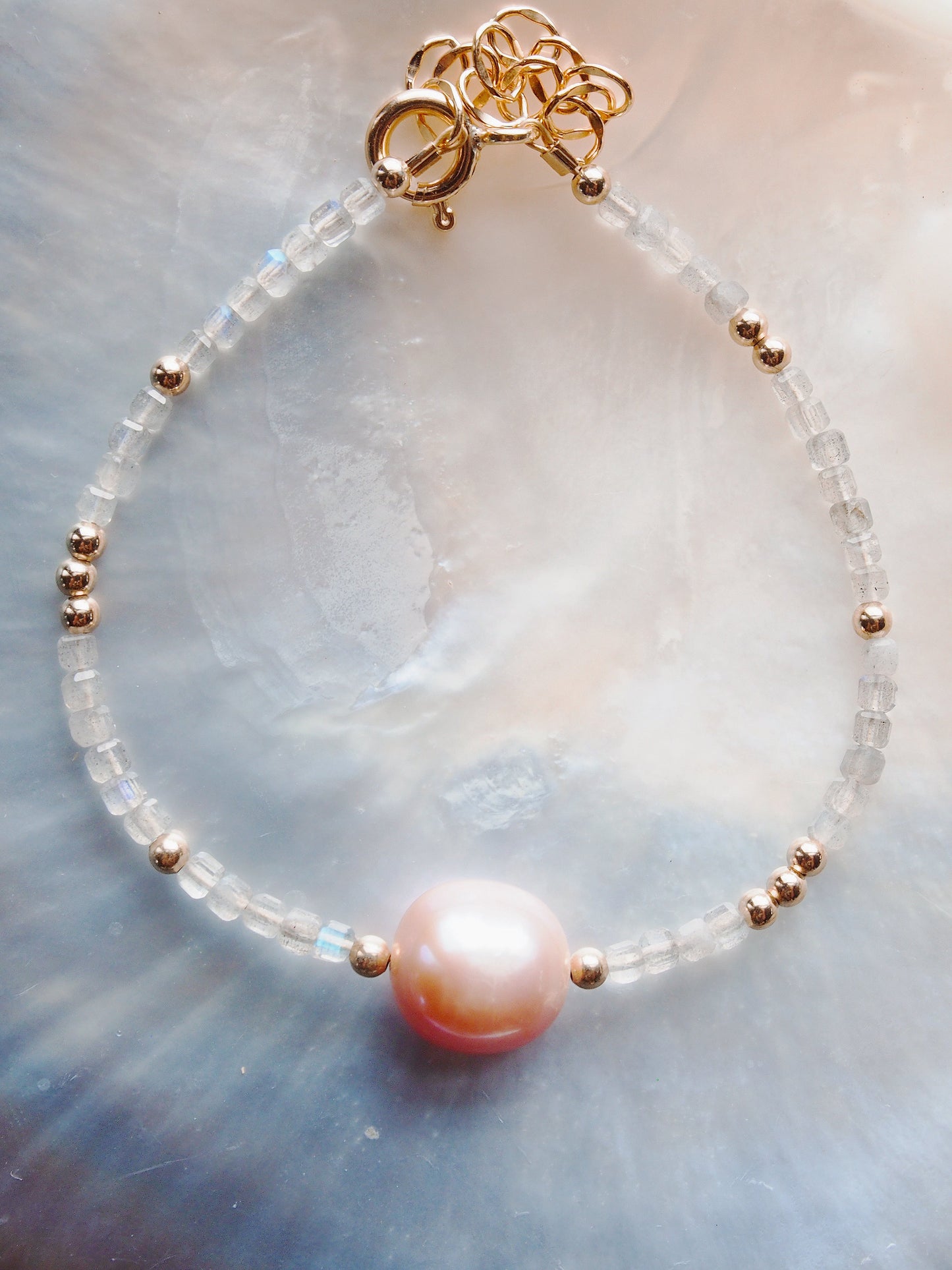 Pink Pearl and Gemstone Bracelet - Akala