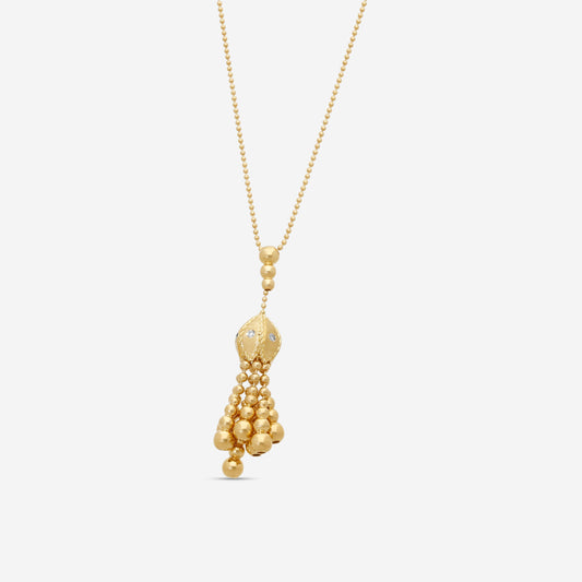 Roberto Coin Princess 18K Yellow Gold Diamond Tassel Necklace 7772971AYCHX