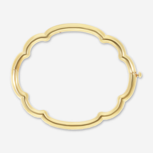 Roberto Coin Cialoma 18K Yellow Gold Diamond Cloud Bangle Bracelet 7773574AYBAX