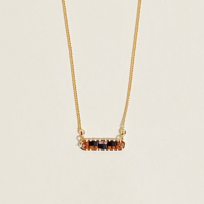 Abstract Necklace in Orchid