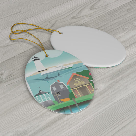 Martha's Vineyard Ceramic Ornament