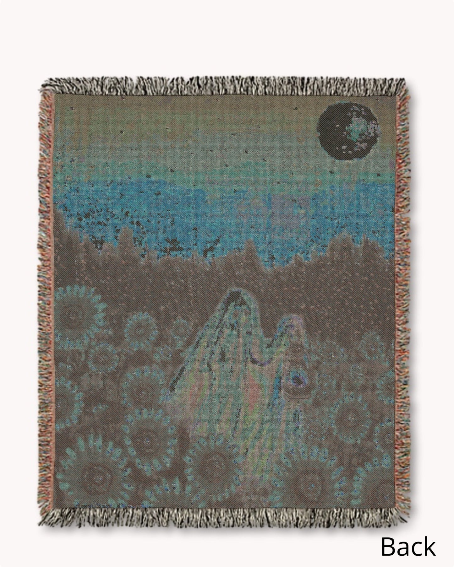 Sunflower Ghost Woven Blanket