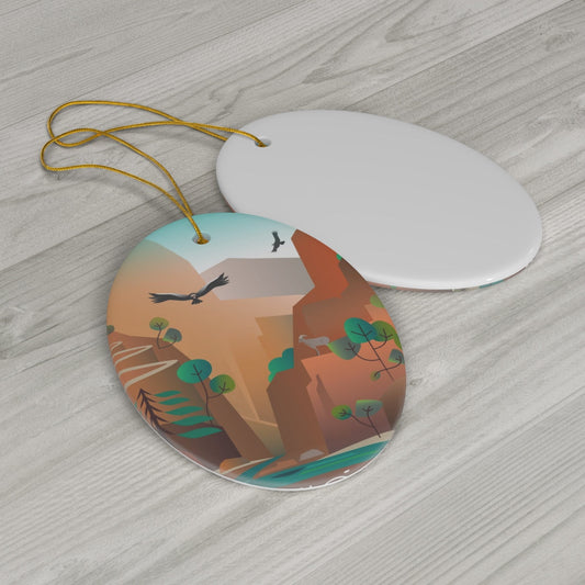 Zion National Park Ceramic Ornament