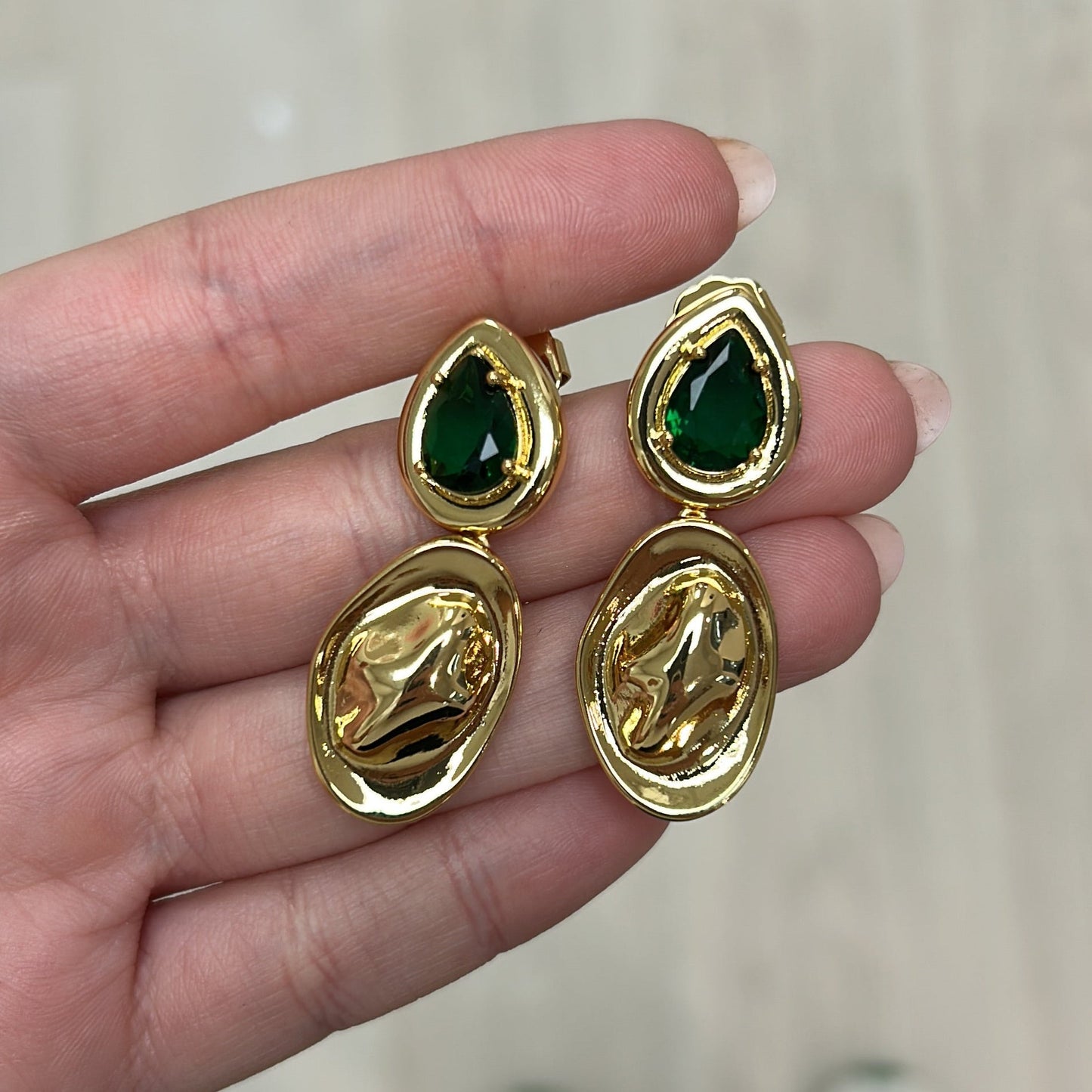 Virginia Emerald Drop Earring