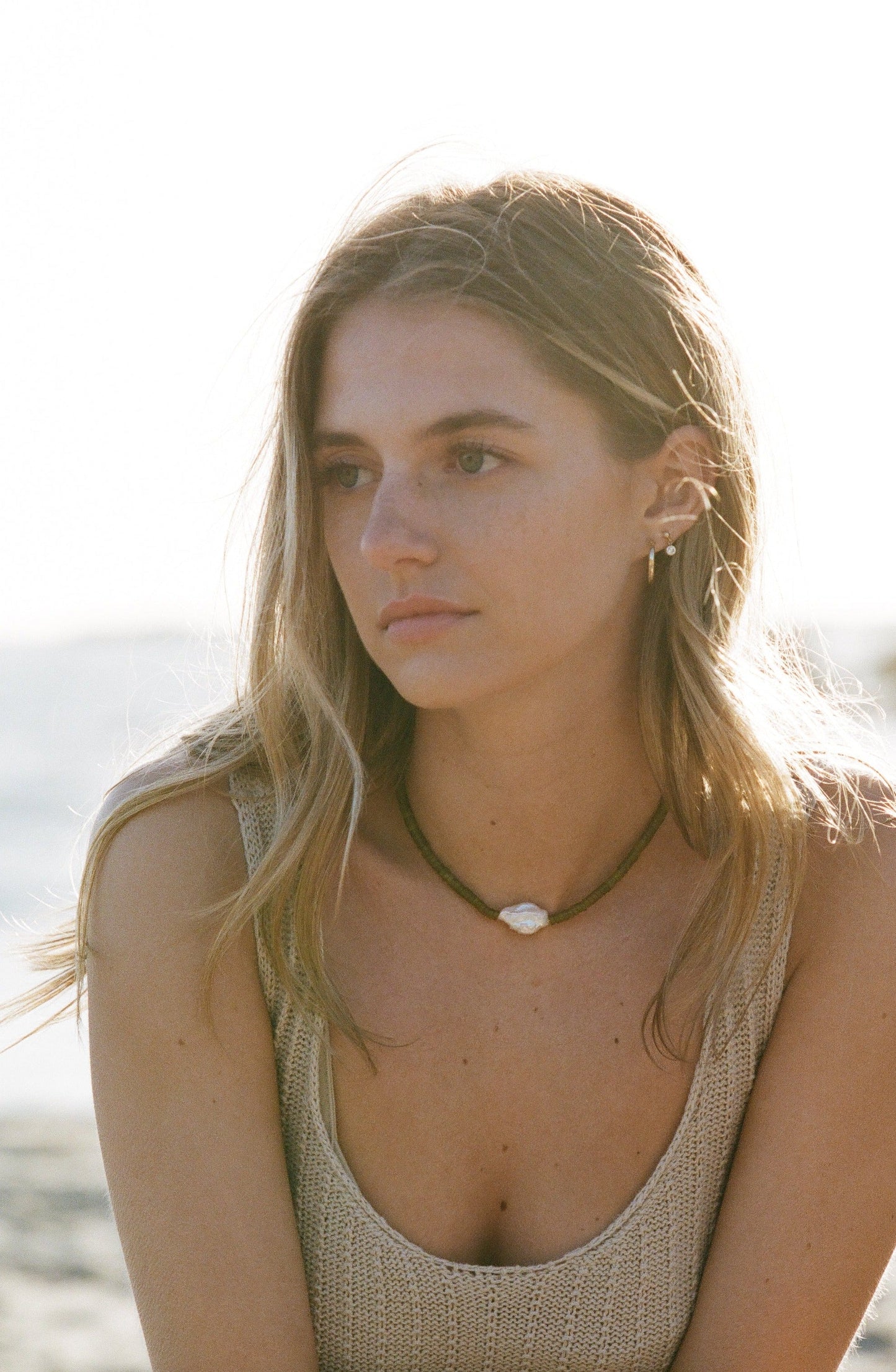 Sea Crystal Drop Earrings