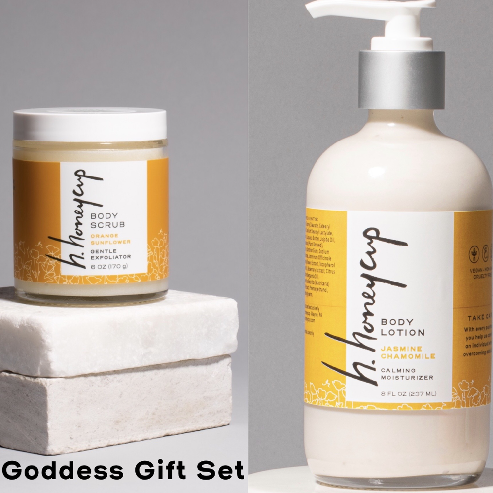 H. Honeycup sugar scrub and body lotion set