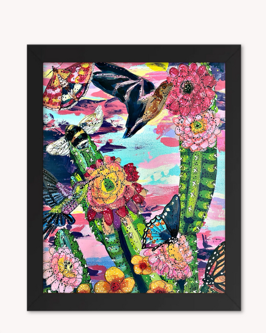 Desert Dawn Pollinators Print