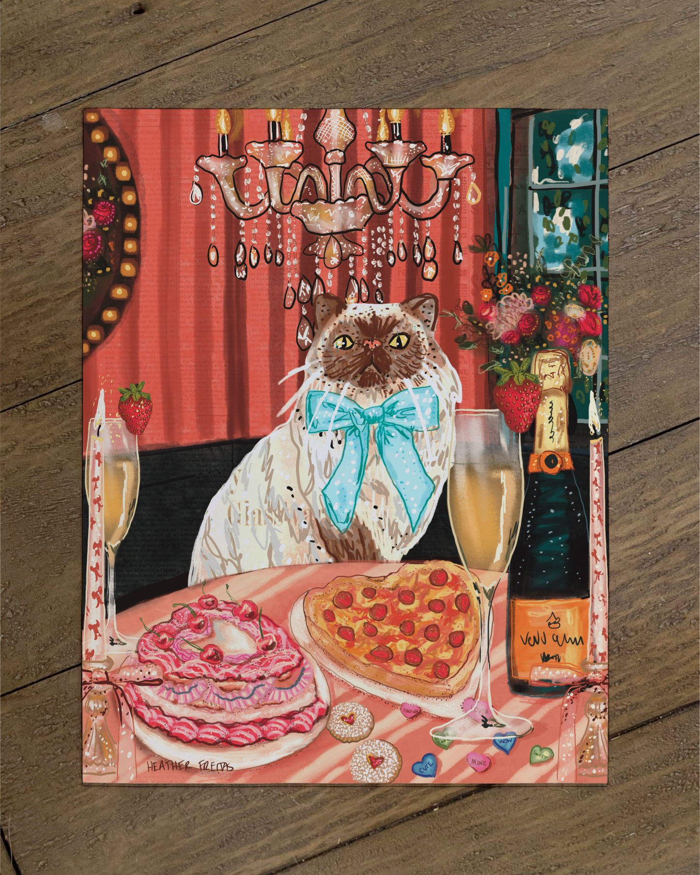 Persain cat - Build Your Pet Portrait Paper Print
