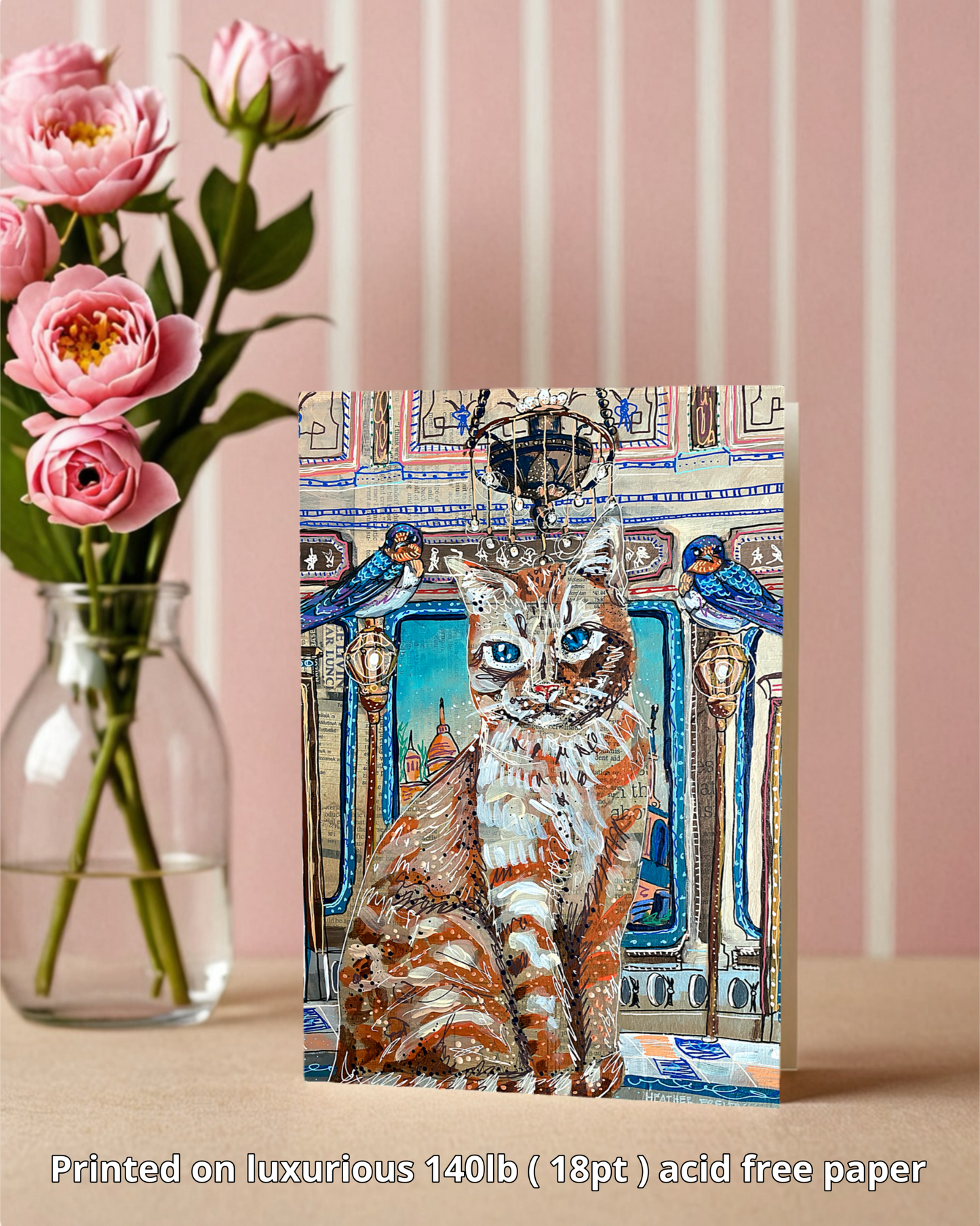 Royal Castle Cat - Greeting Card / Fine Art Print
