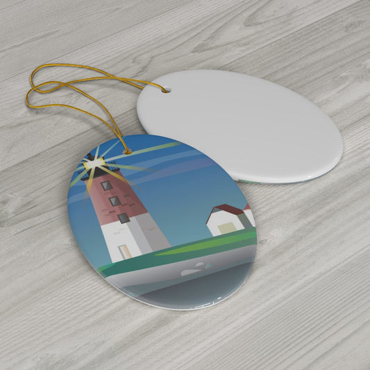Point Judith Ceramic Ornament