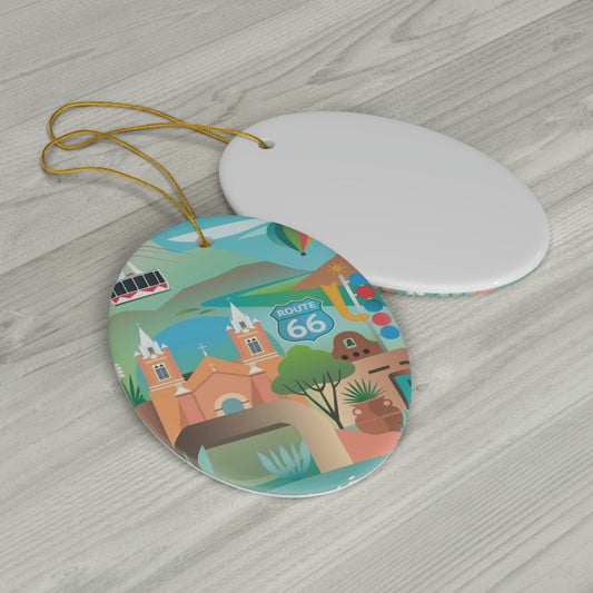 New Mexico Ceramic Ornament