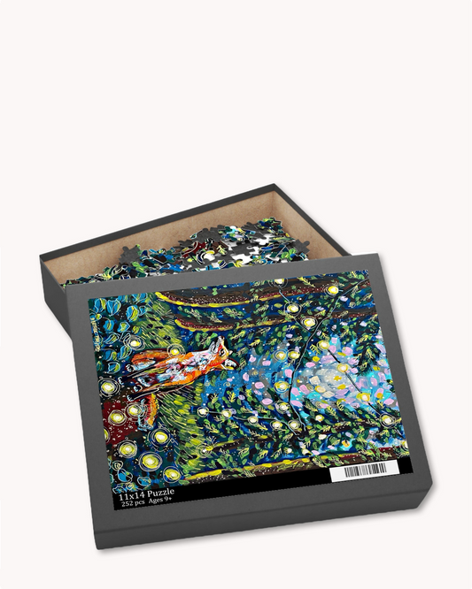 Moody Forest Fox Puzzle ( 120 - 500 Piece )