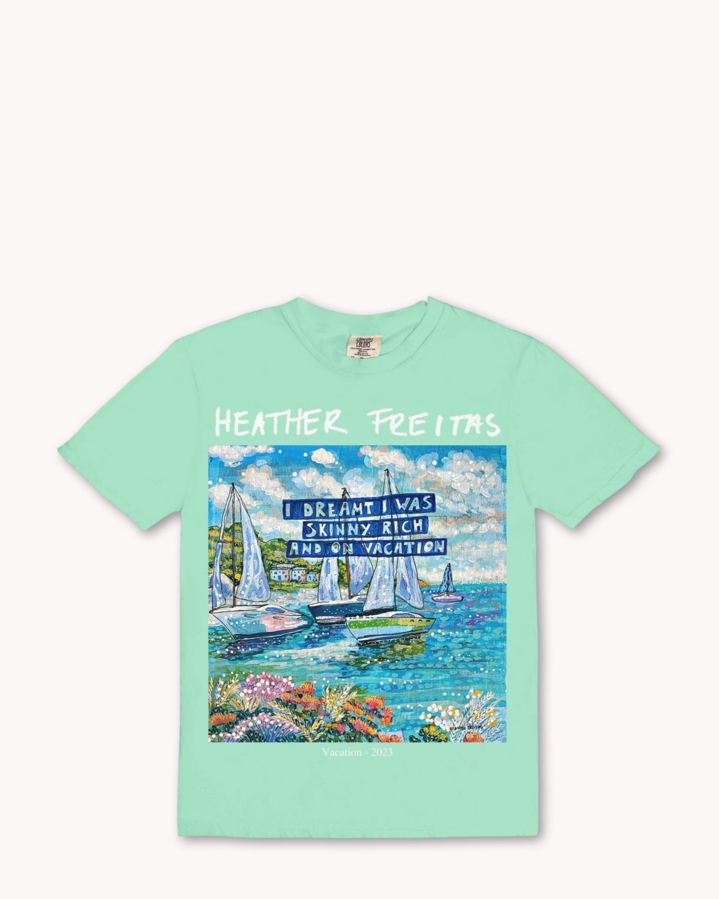 Skinny, Rich & On Vacation Comfort Colors Tee 1717