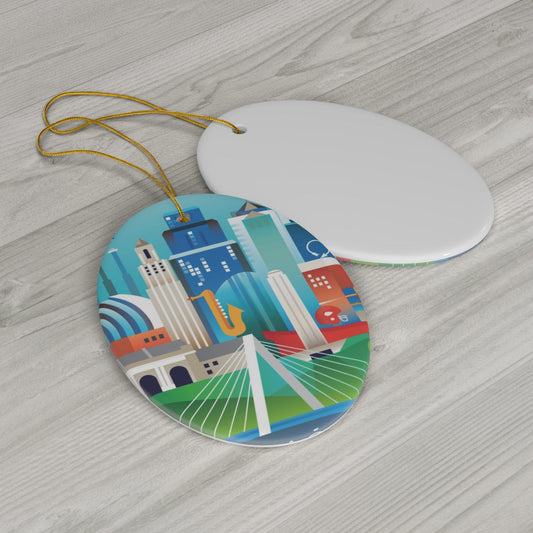 Kansas City Ceramic Ornament