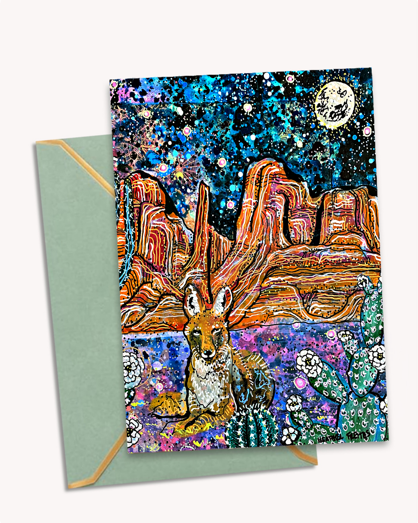 Coyote Song - Greeting Card / Fine Art Print