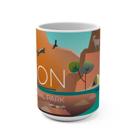 ZION NATIONAL PARK 11 OZ OR 15 OZ CERAMIC MUG
