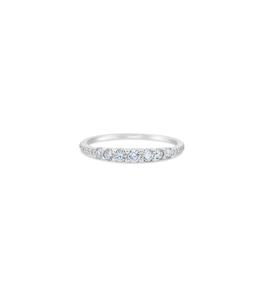 Diamond Graduated Wedding Band