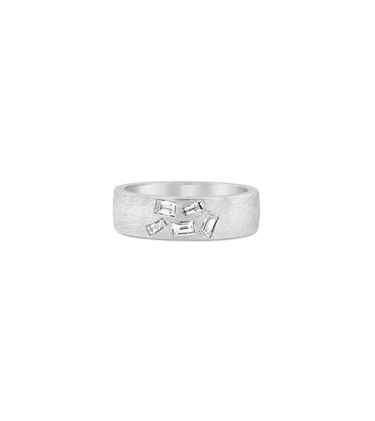 Diamond Baguette Cluster Celestial  Cigar Band