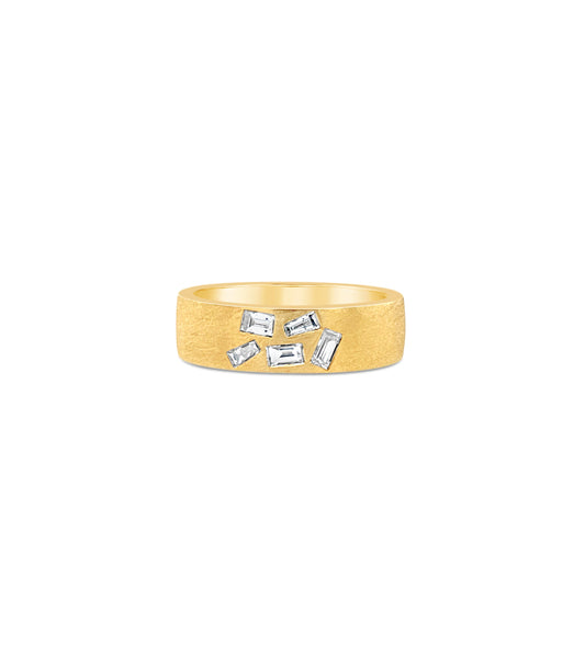 Diamond Baguette Cluster Celestial  Cigar Band