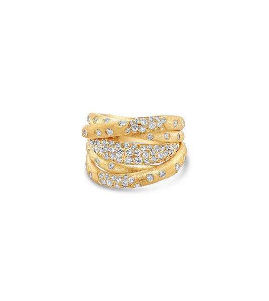Diamond Celestial Crossover Ring