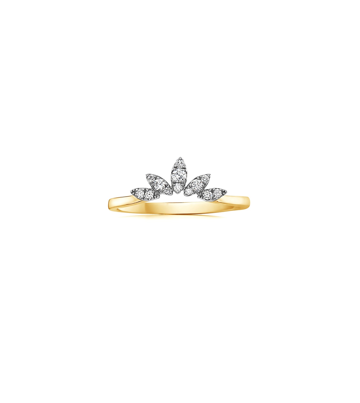 Diamond Marquise Chevron Ring