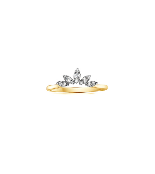 Diamond Marquise Chevron Ring