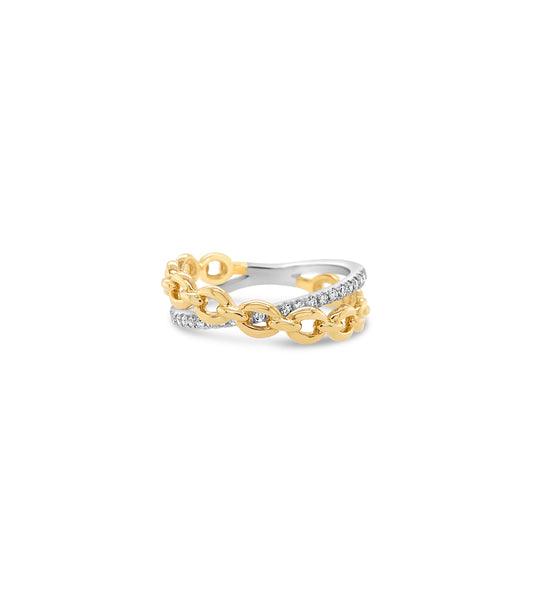 Diamond Link X Ring