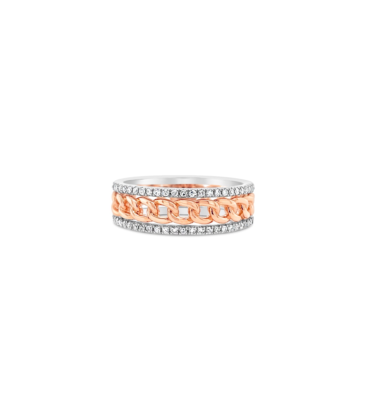 Diamond Cuban Link Line Band