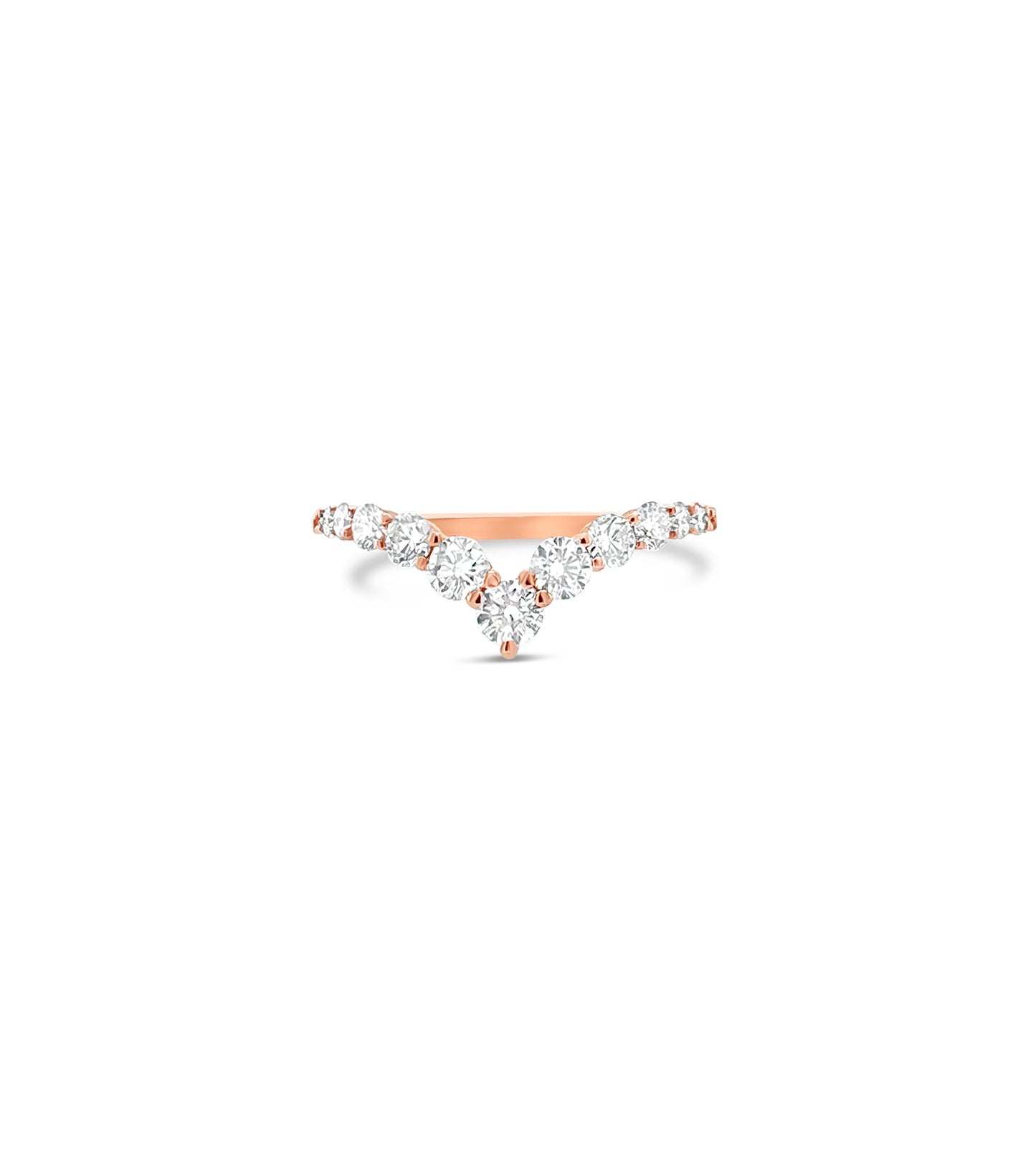 Diamond Signature Chevron Ring