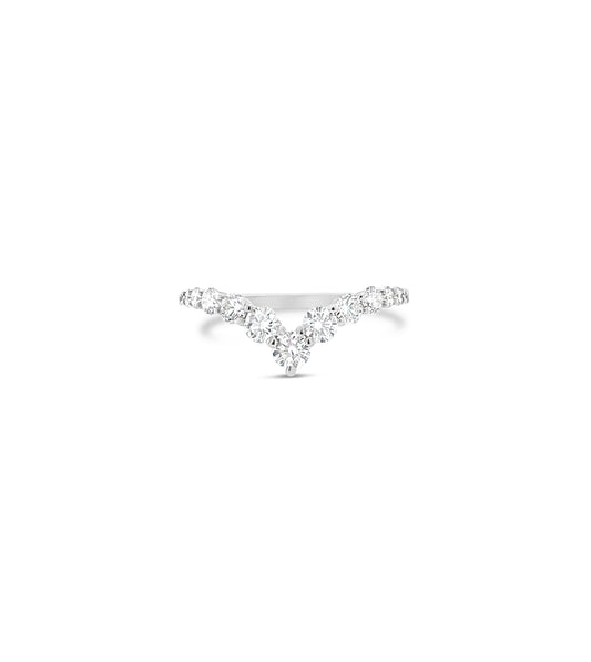 Diamond Signature Chevron Ring