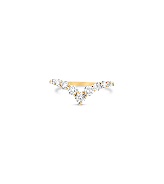 Diamond Signature Chevron Ring