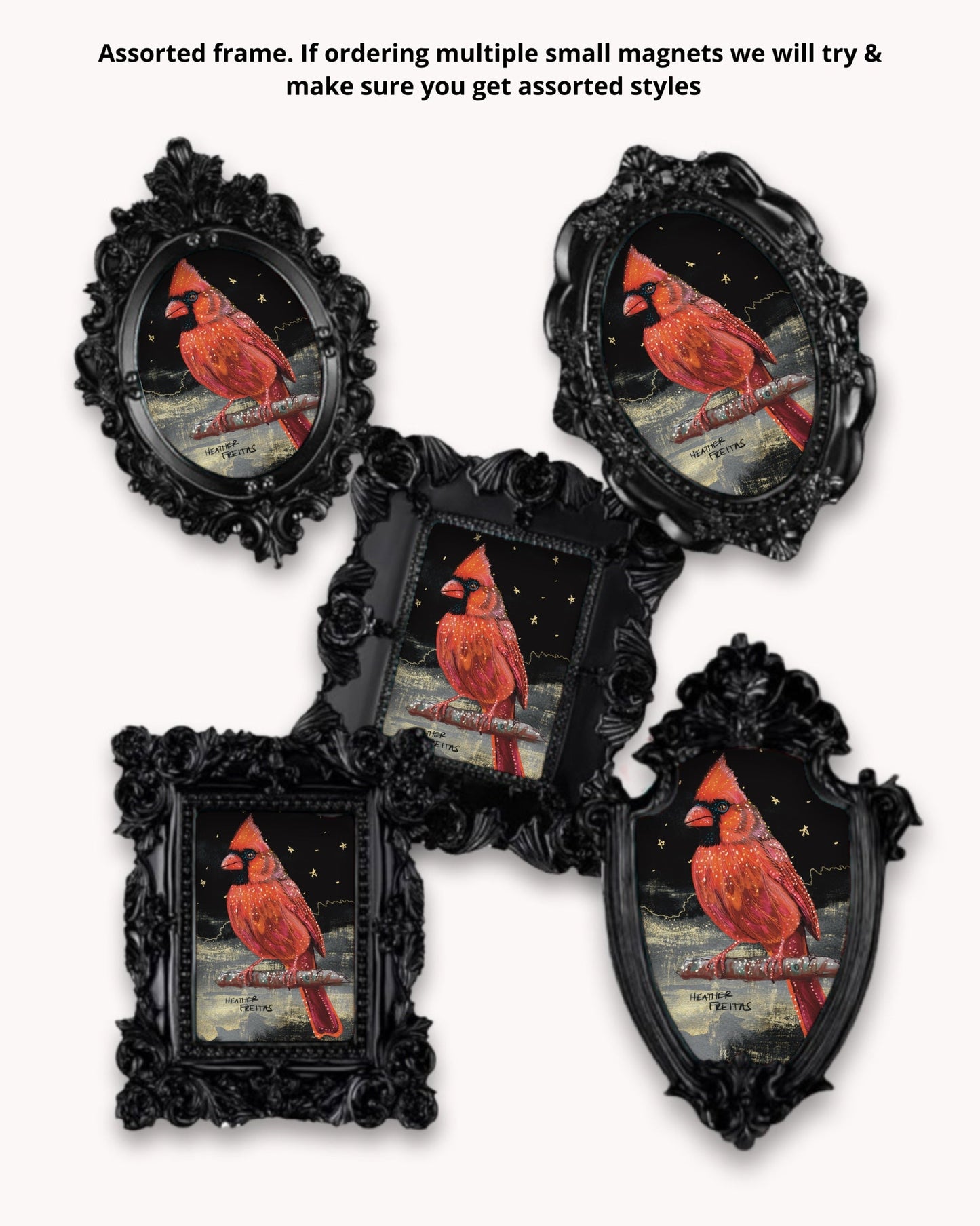 Cardinal Framed Magnet ( Small )