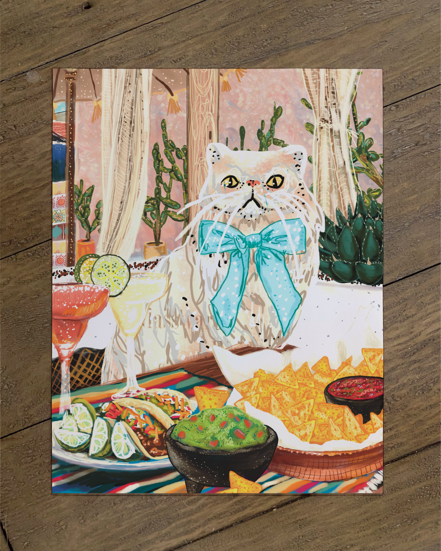 Persain cat - Build Your Pet Portrait Paper Print