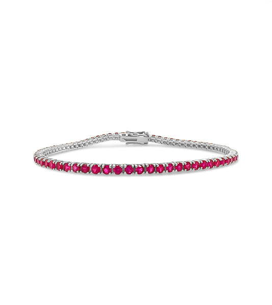 Ruby Tennis Bracelet