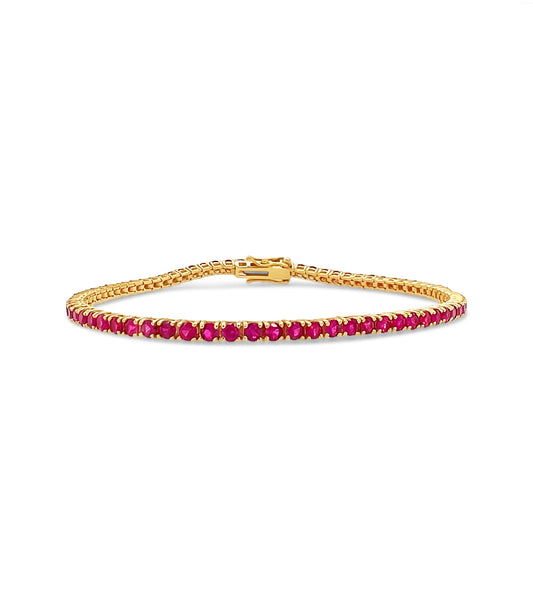 Ruby Tennis Bracelet