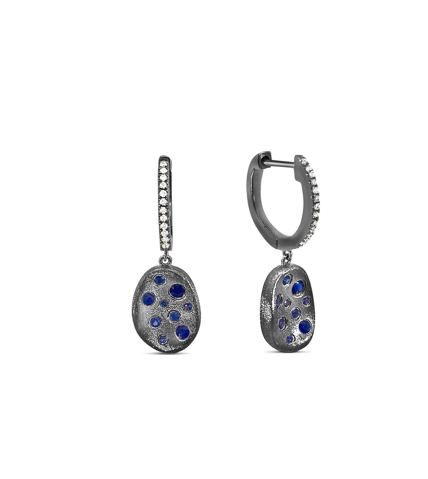 Sapphire Celestial Concave Earring