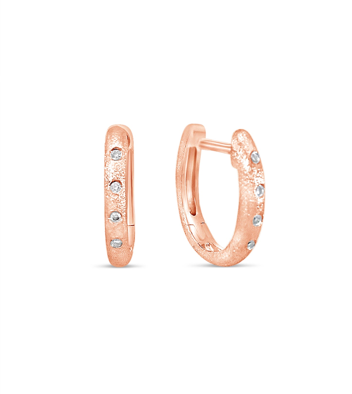 Diamond Flush Huggie Earring