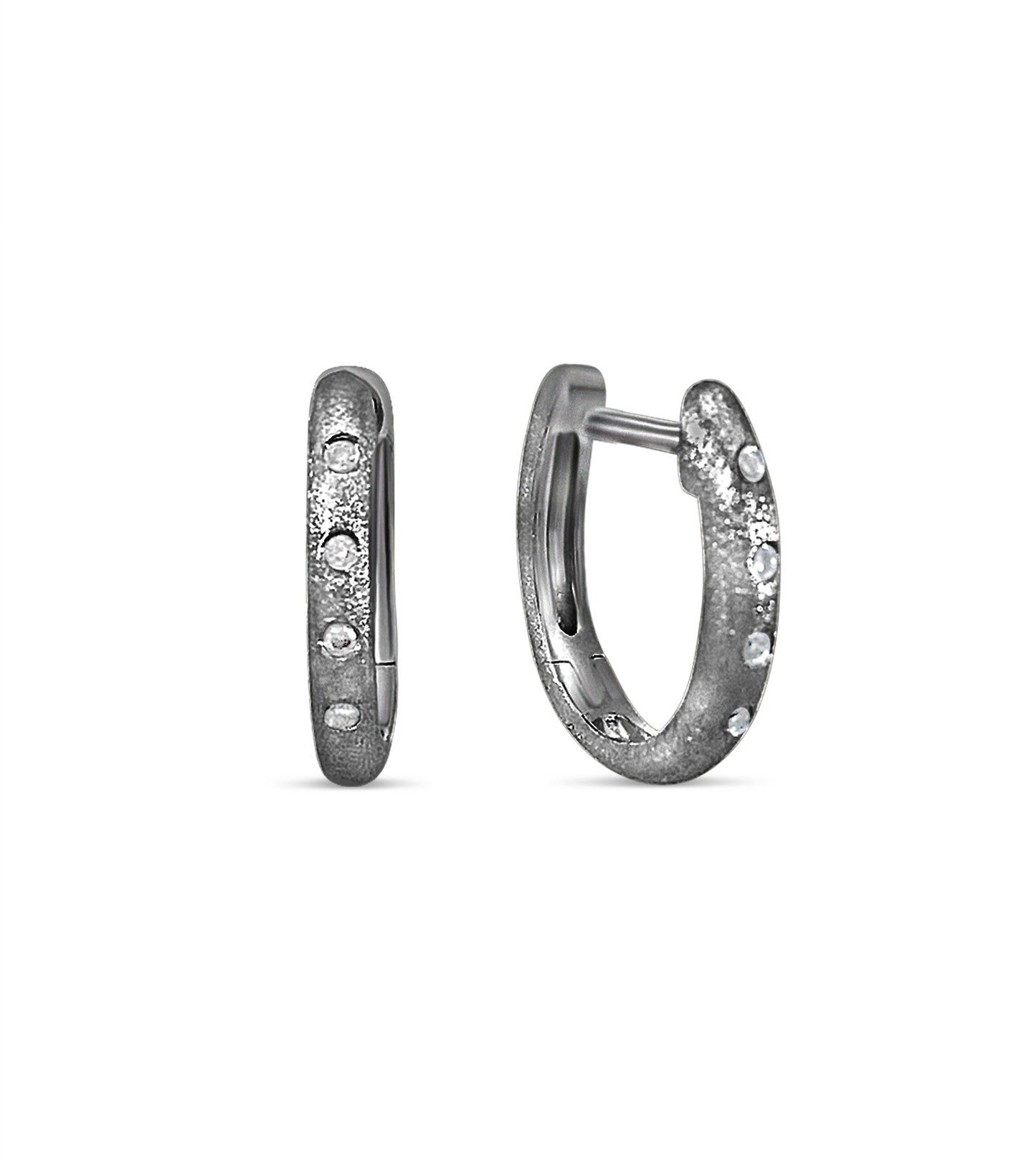 Diamond Flush Huggie Earring