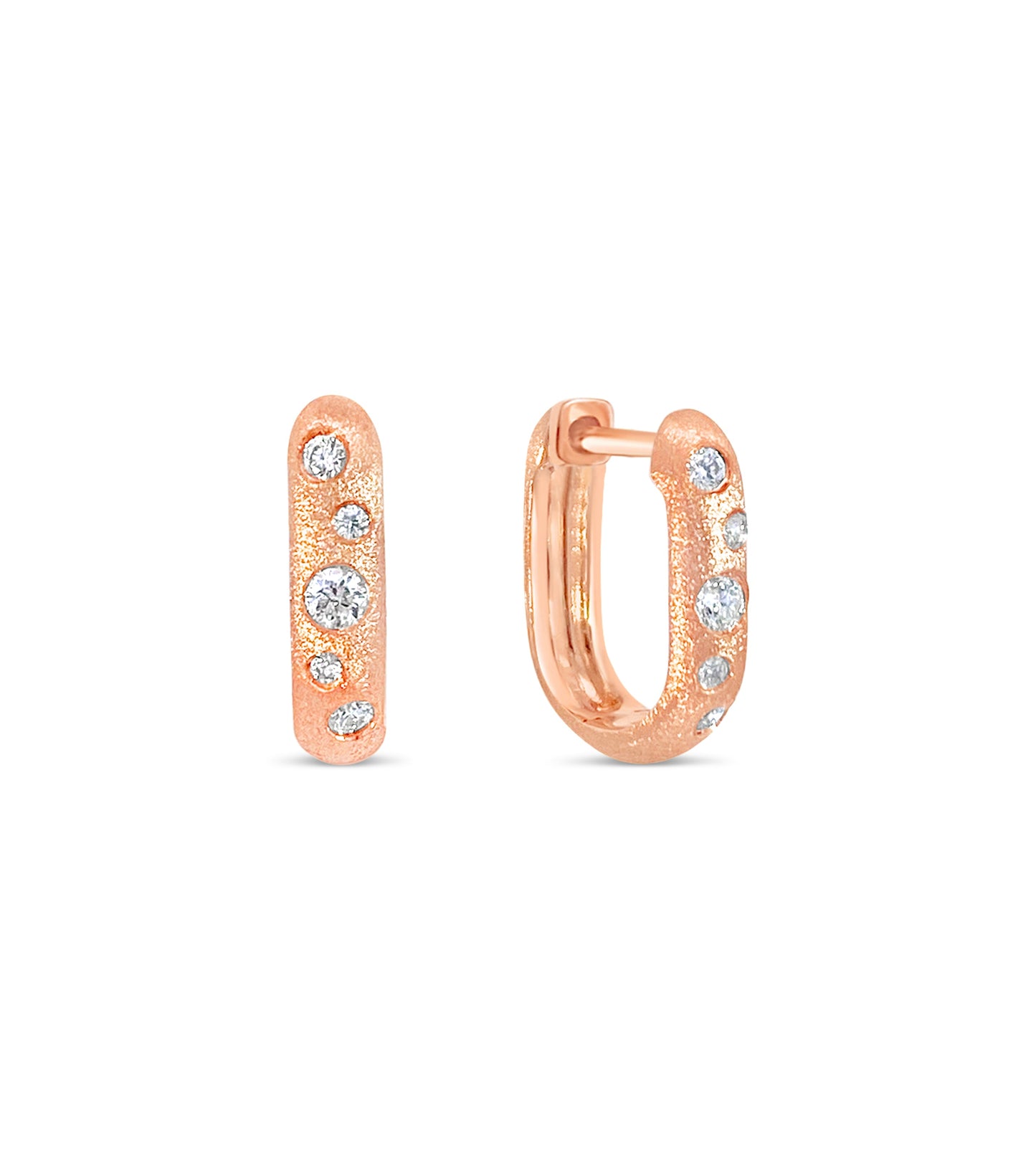 Diamond Scatter Huggie Earring