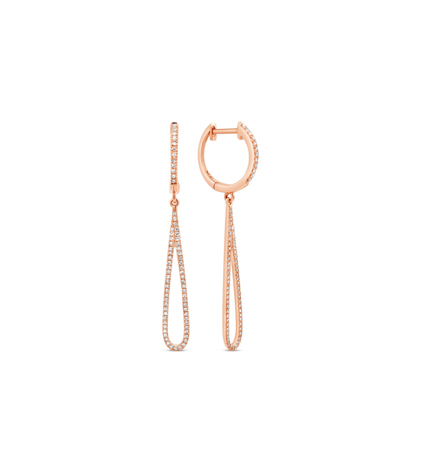 Diamond Teardrop Earring